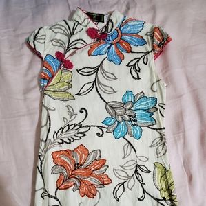 Girl cotton qibao size 8